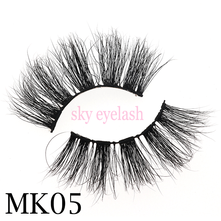 Sky eyelash supplier wholesale 25mm 5d mink lashes in bulk with private label to USA/NY