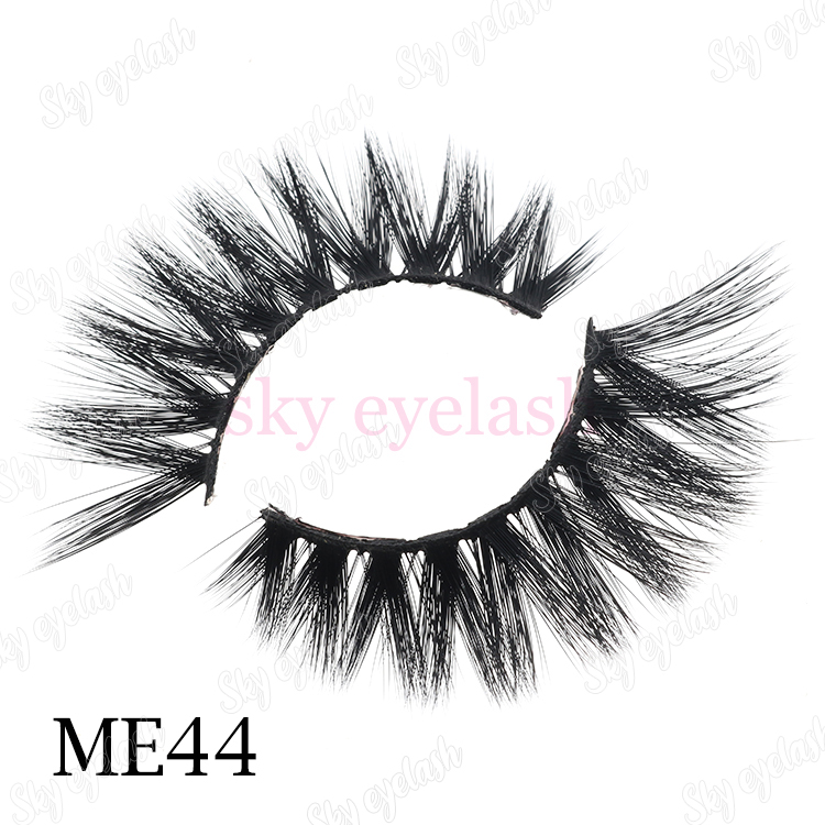 faux mink lash vendor supply 3D faux mink eyelashes with private label box-BW