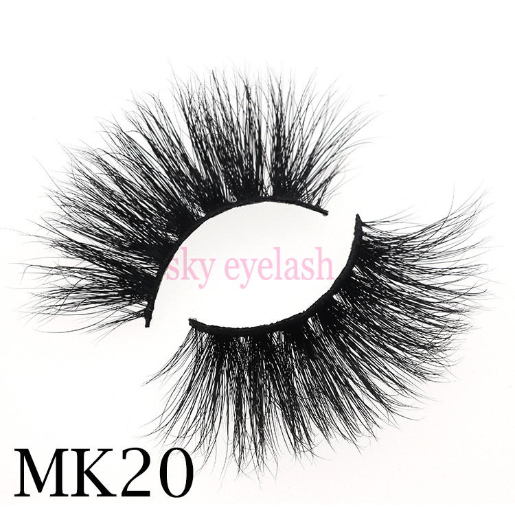 Sky eyelash manufacturer wholesale mink 25mm lash extensions to US