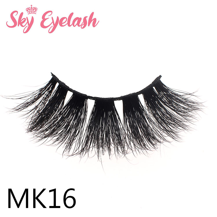 25mm length 1.7usd 3D real mink eyelashes diy packing box color customized manufacturer ES