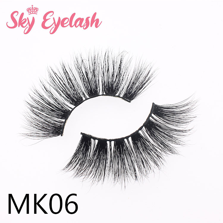 wholesale 25mm long 3D mink eyelash with eyelash packaging USA OL