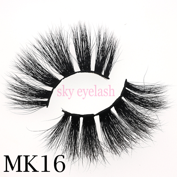 Sky eyelash vendor wholesale 25mm mink eyelashes to USA/NYC