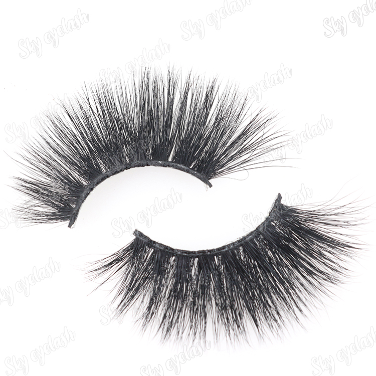 Eyelash distributor wholesale 25mm long real mink eyelashes with customized box-BW