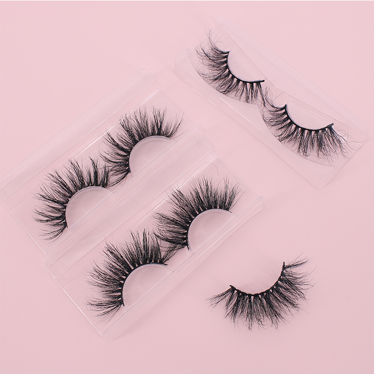 Wholesale private label 25mm fluffy 5D mink eyelashes with custom packaging CO