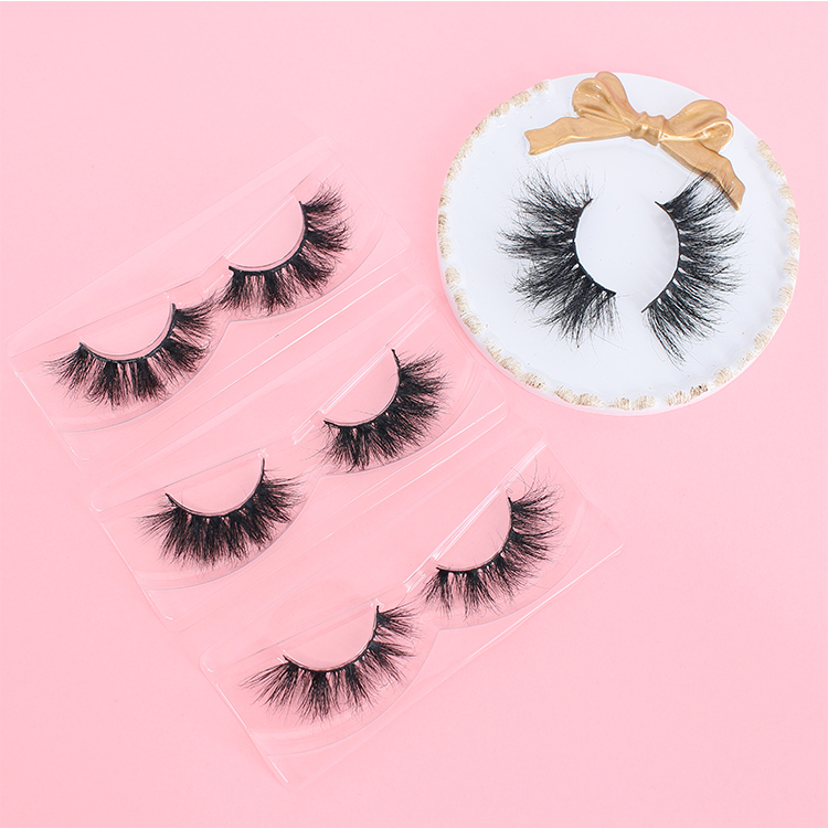 Best selling 25mm mink eyelashes packaging with own brand lash glue CO