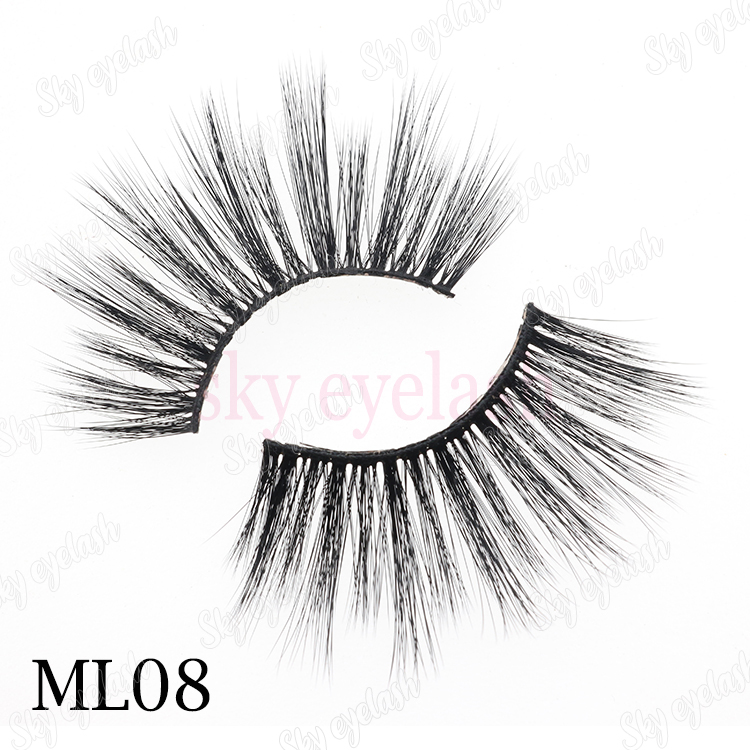 25mm 3D faux mink eyelashes wholesale with cheap boxes from eyelash factory-BW