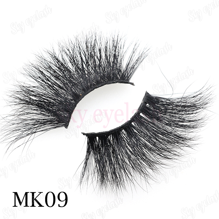 Wholesale 25mm long 3D mink eyelash with private label packaging to America CO