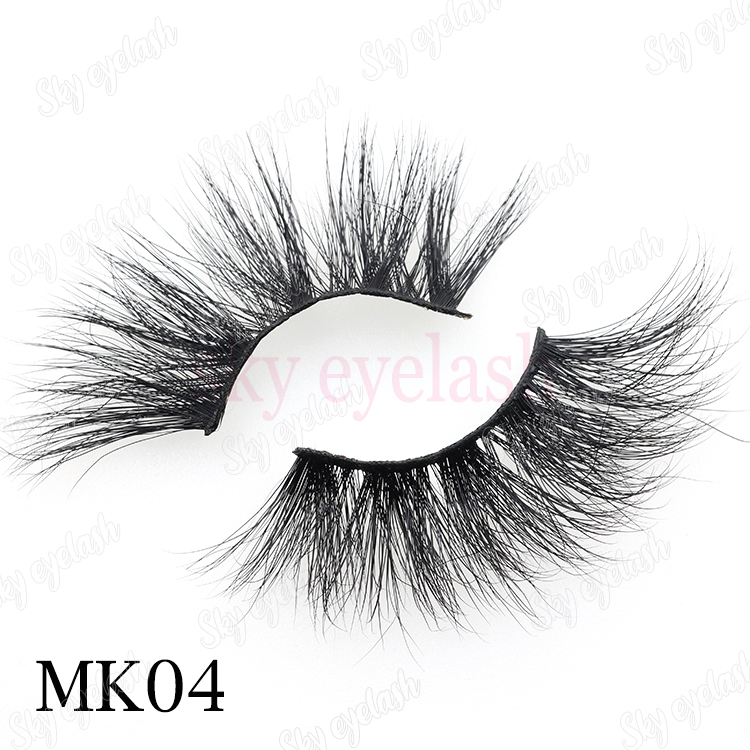 Best 25mm 5D mink strip false eyelashes with lash adhesive private label CO