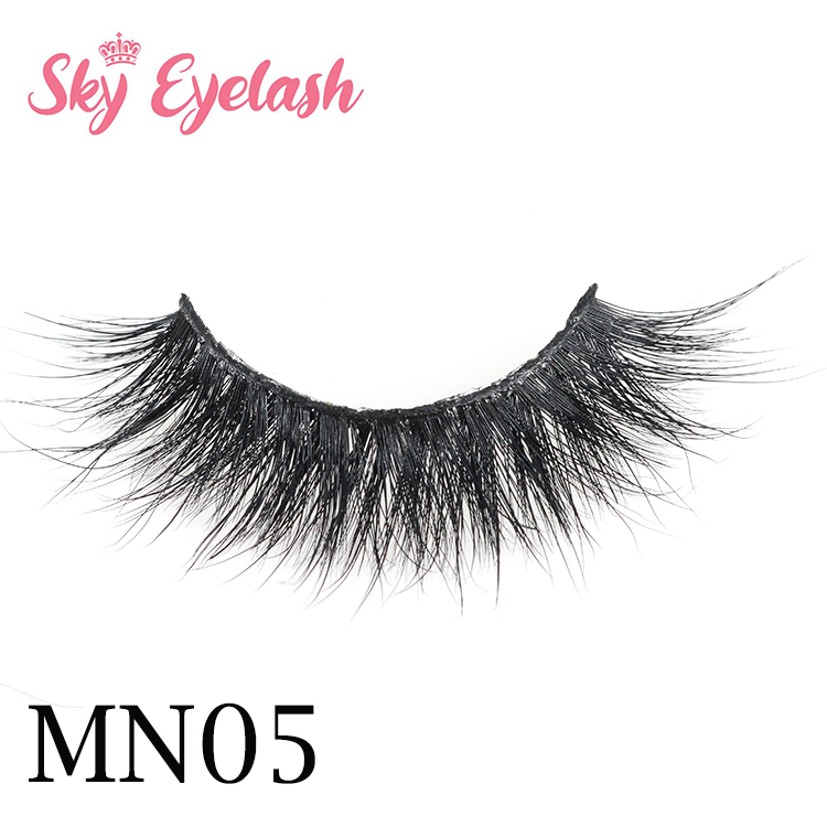 Lash vendor wholesale natural mink eyelashes 3D fake eyelashes with lash glue CO