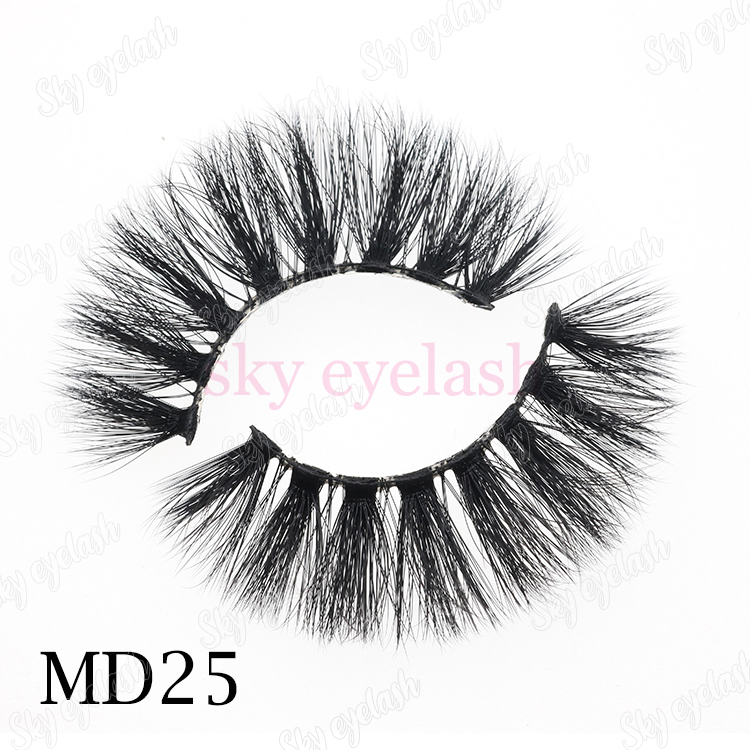 Lashes vendor offer fluffy handmade 3D faux mink sythetic fiber lashes with private brand packaging-BW