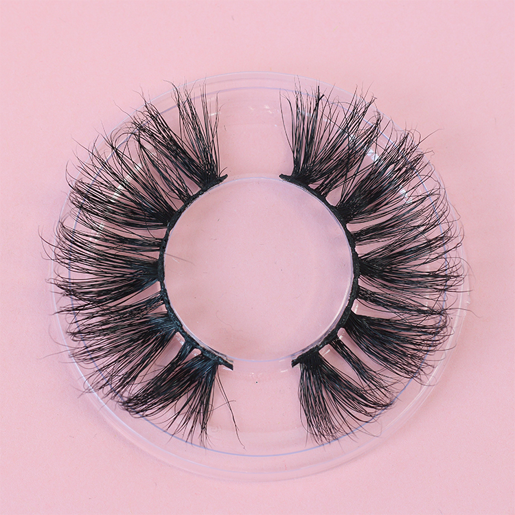 Fluffy own brand new style 25mm 3D mink eyelashes with customized boxes