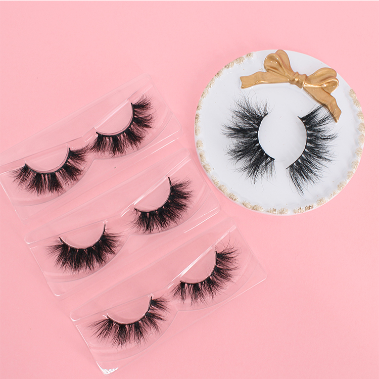 Wholesaler supply 5D mink eyelash with eyelash glue liner private label to USA CO