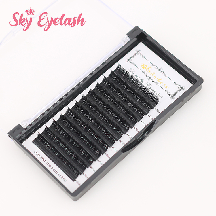 Eyelash extension suppliers provide .05 .07 .10 thickness individual lash extensions-BW