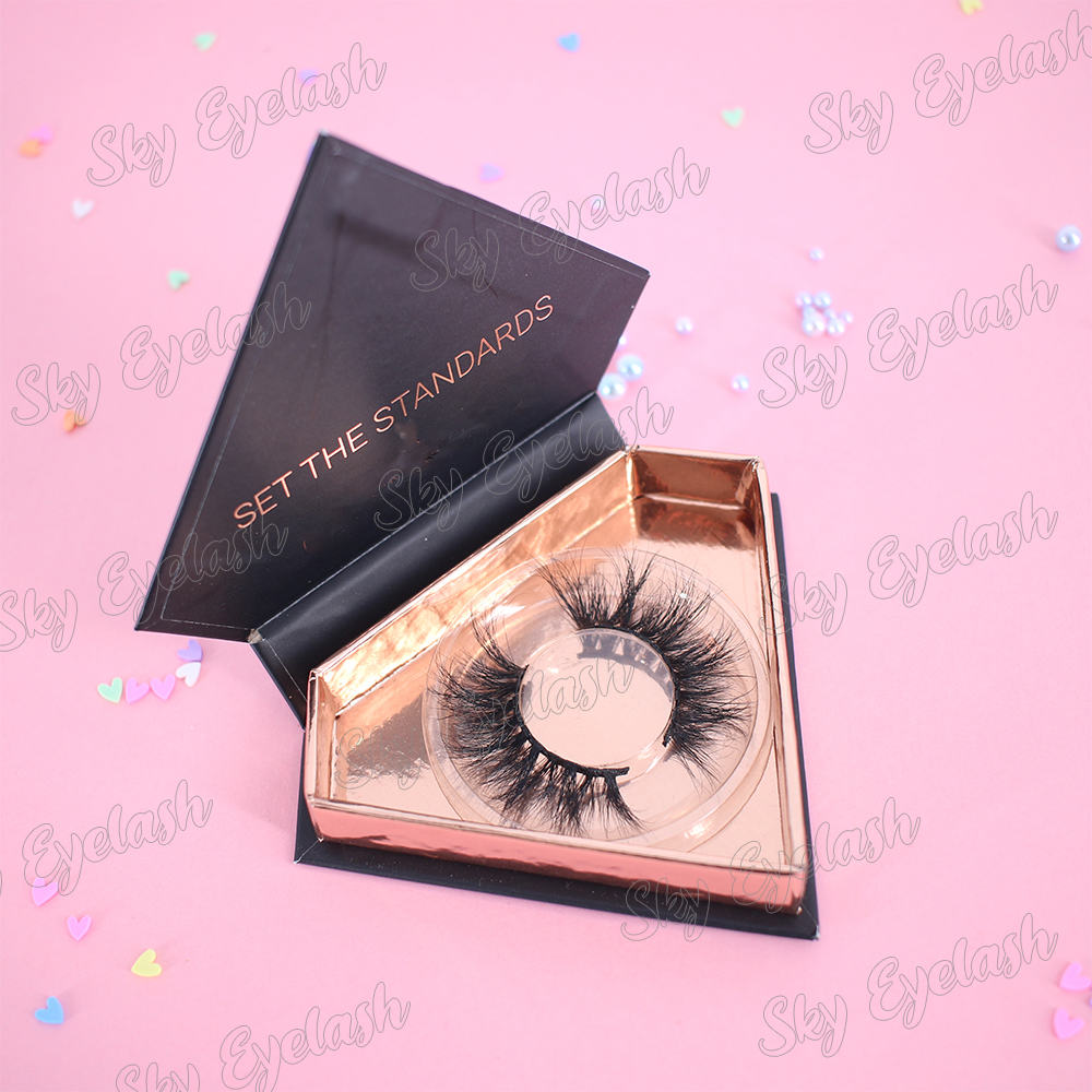 Lashes manufacturer 100% handmade dramatic long 3D faux mink eyelashes with eyelashes box-SX