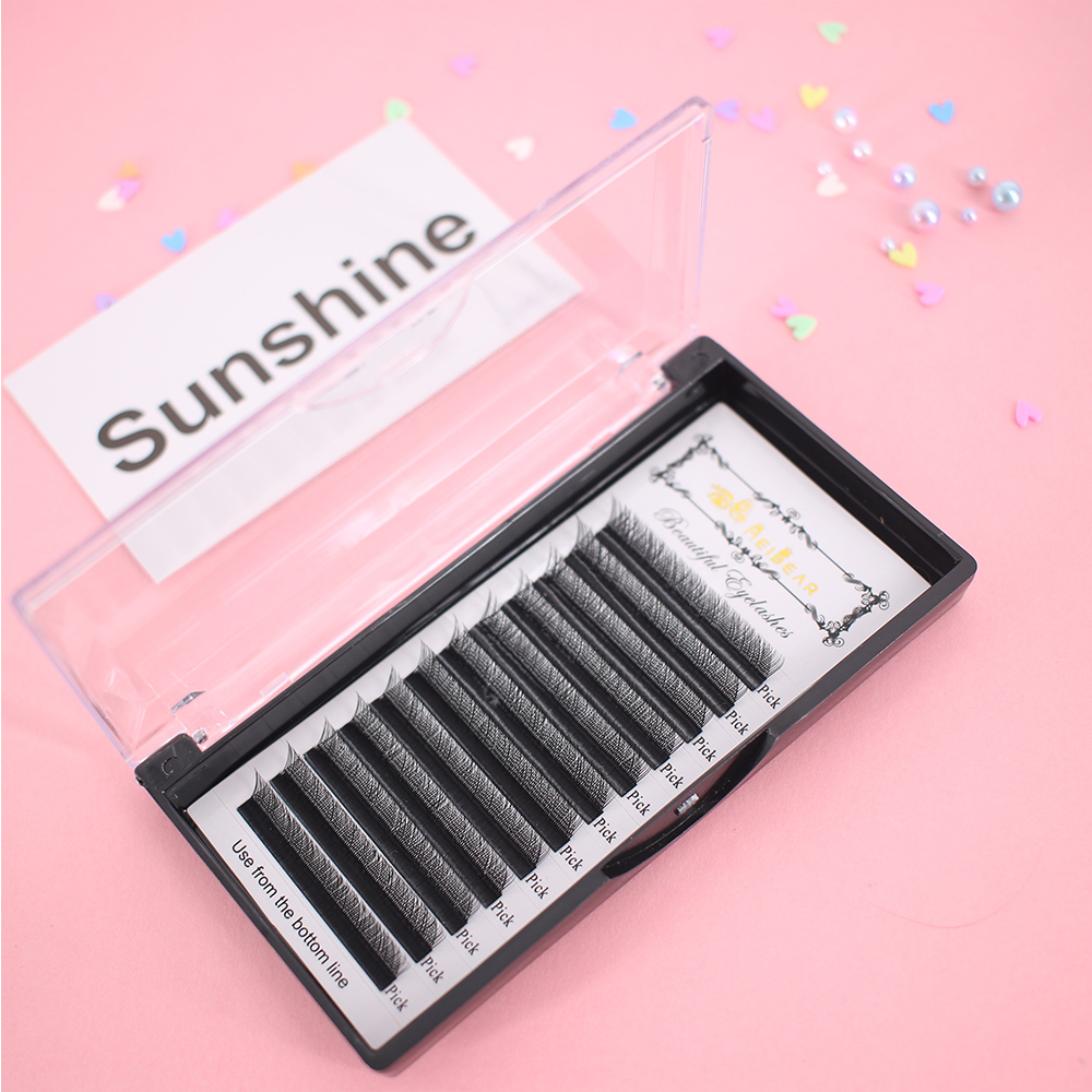 Professional eyelash extension supplies C curl soft 0.07mm YY eyelash extensions with private label to USA