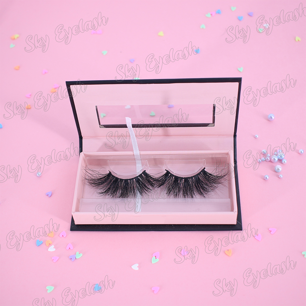 Eyelash wholesaler supply new 3D real mink lashes at a lower price with lash box-BW