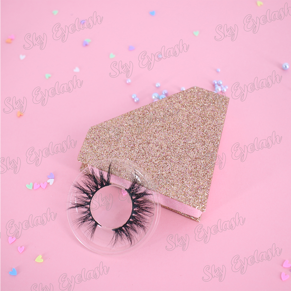 Lashes manufacturer 100% handmade dramatic long 3D faux mink eyelashes with eyelashes box-SX