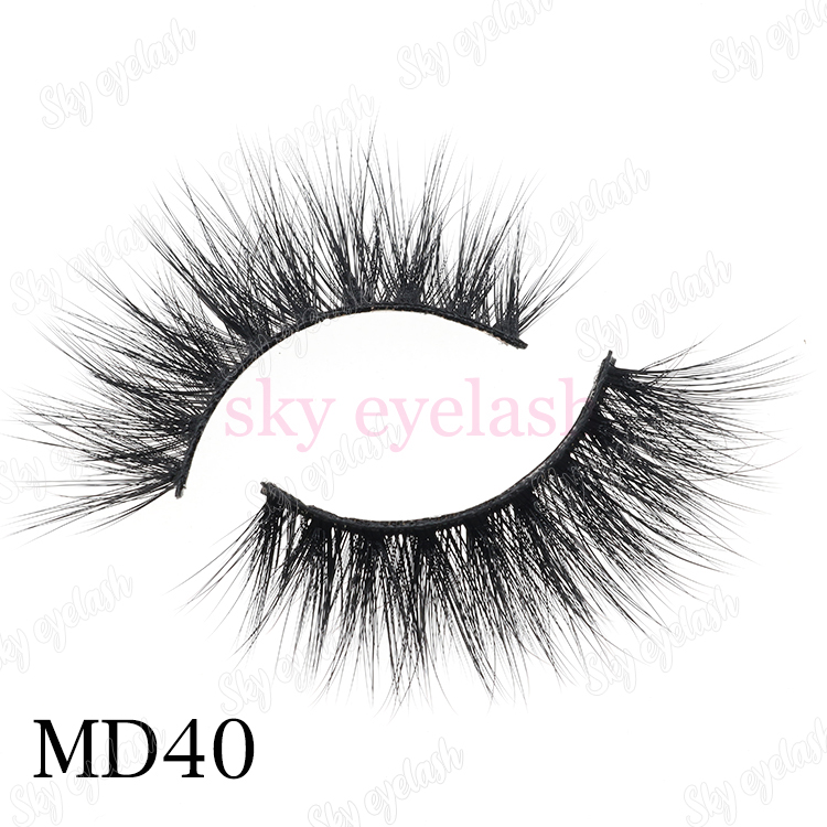 False eyelash vendor supply thick 3D faux mink eyelashes with eyelash packaging box wholesale-SX