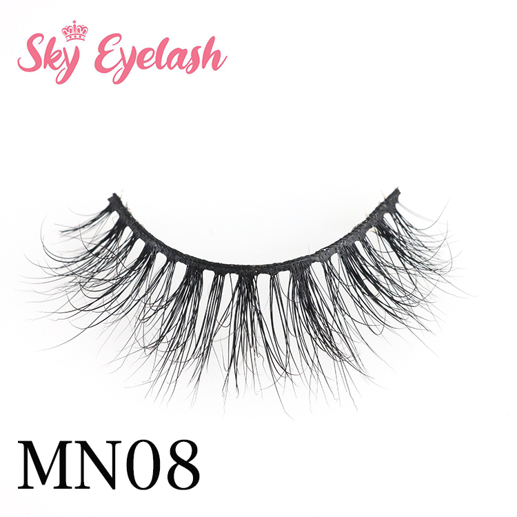 Mink eyelash manufacturer wholesale cruelty free 3D mink eyelashes with diamond shape box to US-SX