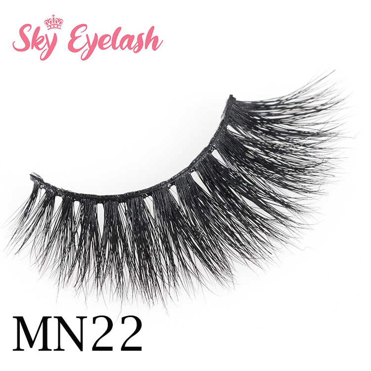Eyelash supplier wholesale soft 3D mink eyelashes with customized package to US and CA and UK-SX