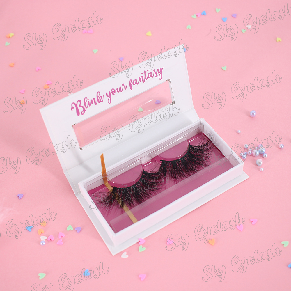 Eyelash wholesaler supply new 3D real mink lashes at a lower price with lash box-BW