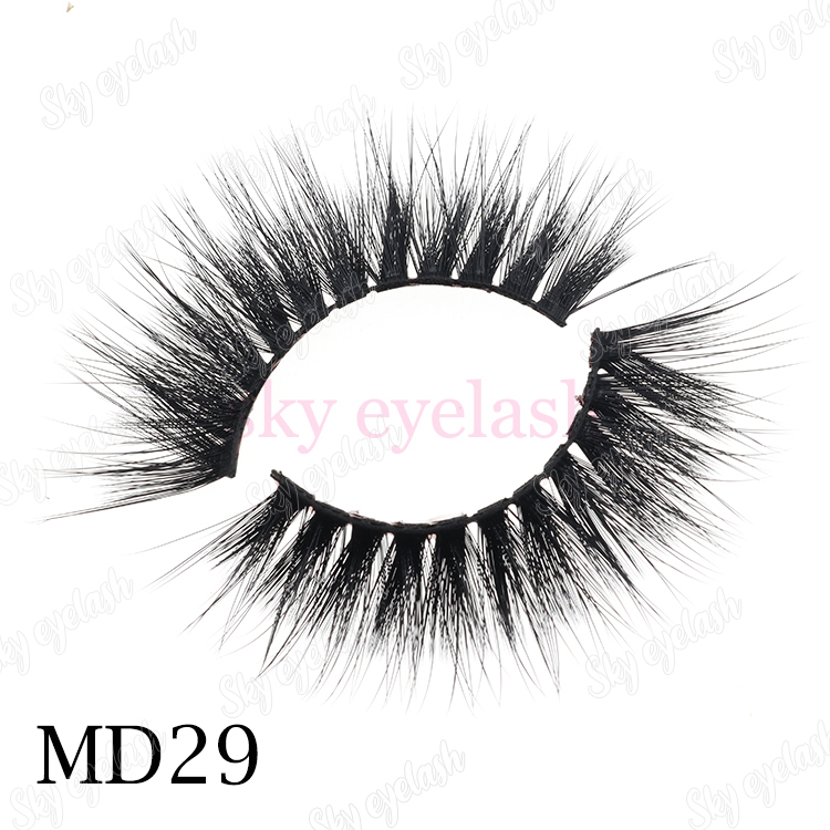 False eyelash vendor supply thick 3D faux mink eyelashes with eyelash packaging box wholesale-SX