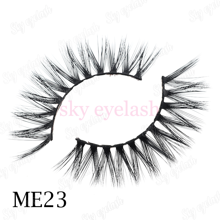 False eyelash vendor supply reusable 3D faux mink eyelashes with unique lash packaging to USA-SX