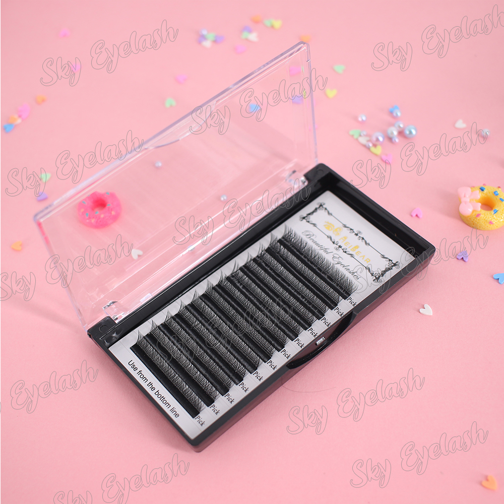Professional eyelash extension supplies C curl soft 0.07mm YY eyelash extensions with private label to USA