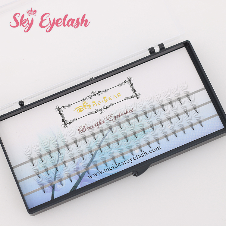 Lashes vendor wholesale rootless pre made fan volume lashes with private label-BW