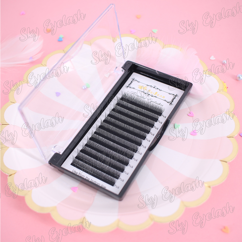Professional eyelash extension supplies C curl soft 0.07mm YY eyelash extensions with private label to USA