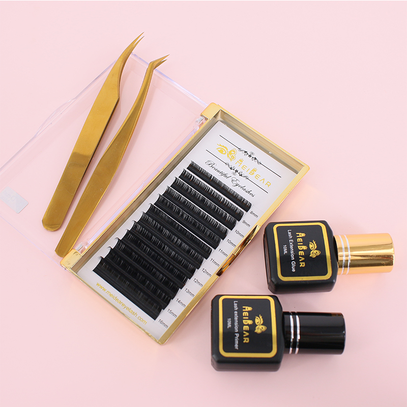12mm CC curl Russian volume eyelash extension private label individual packing custom ES