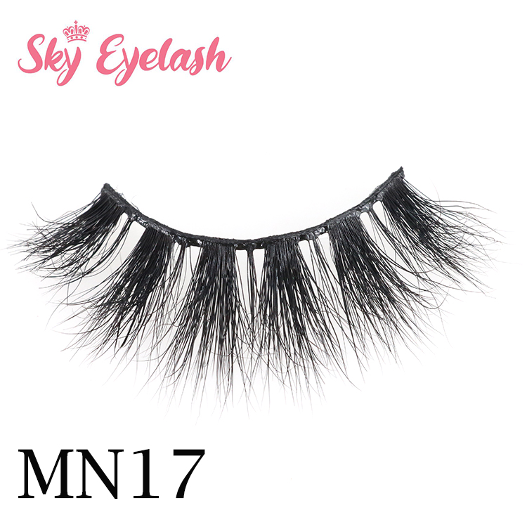 Daily wear 100% mink fur lashes 3D Mink eyelash with eyeliner glue pen for lashes OL