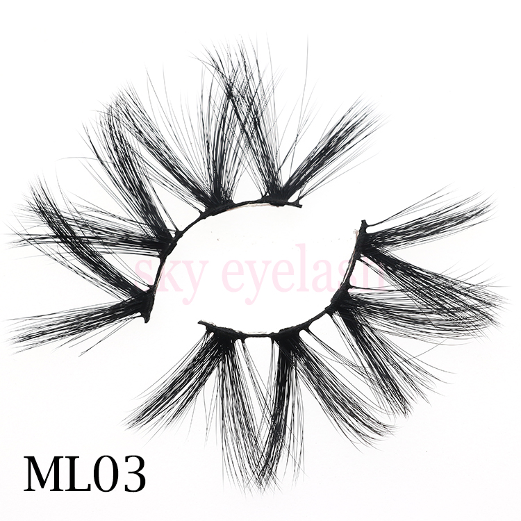 False eyelash factory lashes vendor 25mm long 3D faux mink eyelashes with no minimum-SX