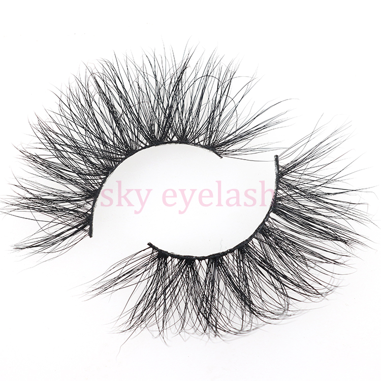 Real mink lash vendor wholesale cruelty free 25mm 5D eyelashes with private label-SX