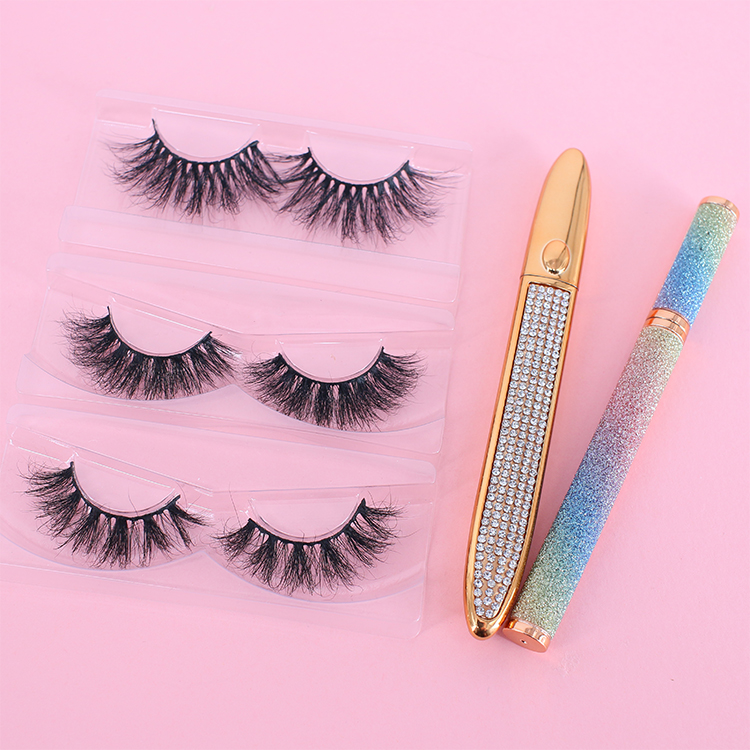 2021 new arrival 25mm 3D mink lashes with customized packaging boxes England