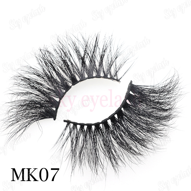 Best strip glue with 25mm 3D mink eyelashes with customized lash boxes CO