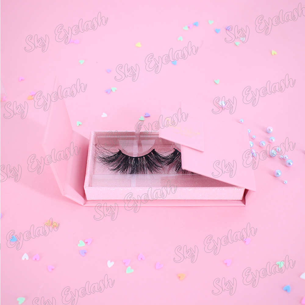 Mink lash vendor wholesale 3D mink eyelashes with private label glue curlers