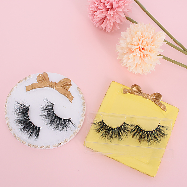 Wholesaler supply 5D mink eyelash with eyelash glue liner private label to USA CO