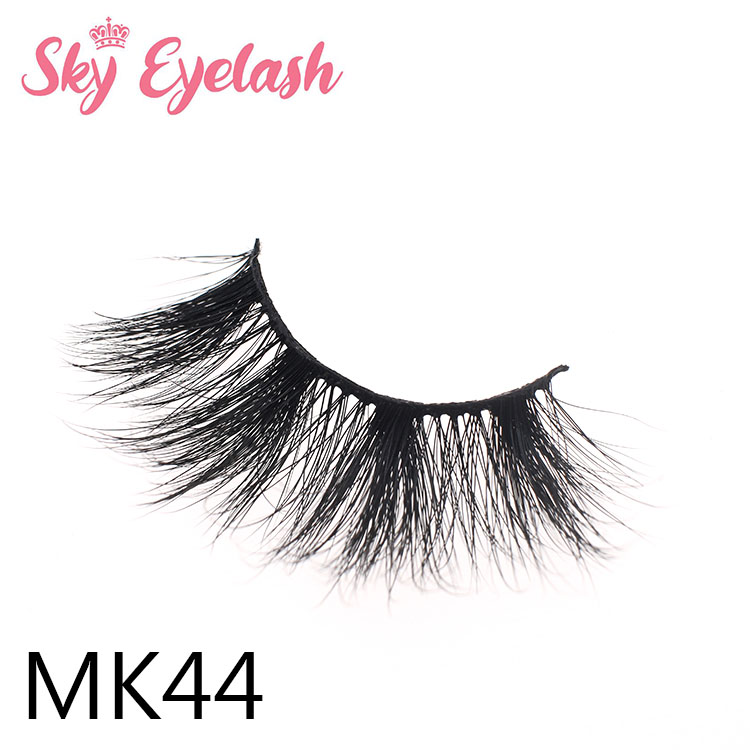 Vendor wholesale 25mm long mink eyelashes with paper box to NYC-BW
