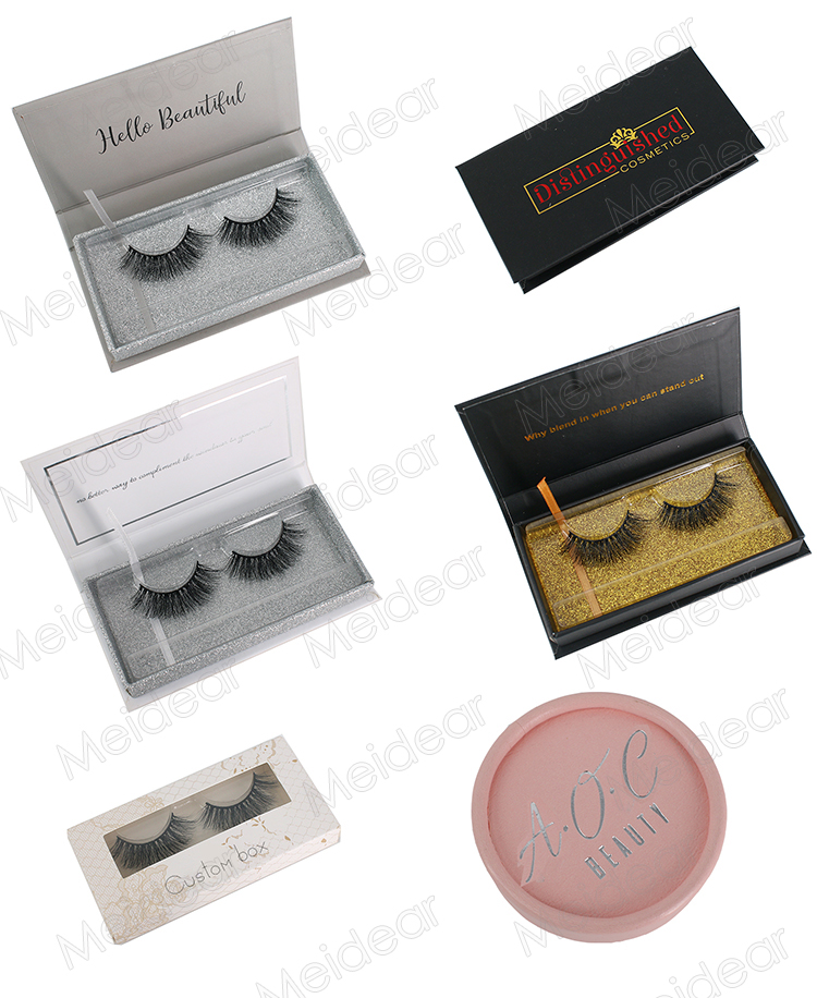 Eyelash box vendors wholesale eyelash packaging for handmade mink eyelashes OL