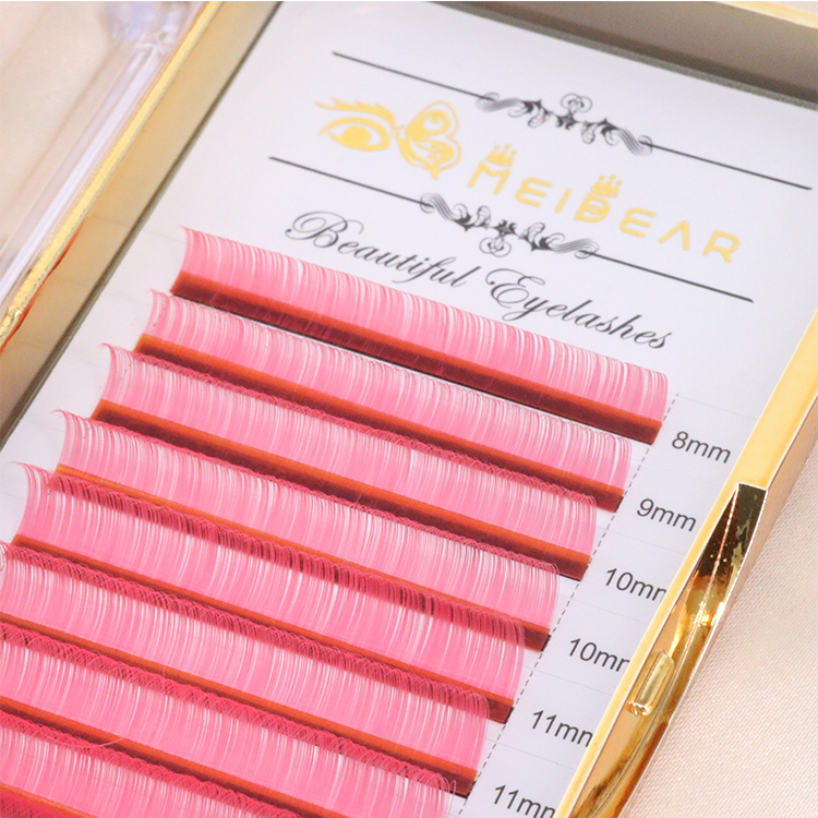 Lash vendors wholesale colored 0.03mm eyelash extensions with private label USA CO 