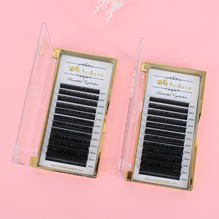 Wholesaler supply 0.03mm 0.05mm individual eyelash extensions with private label 