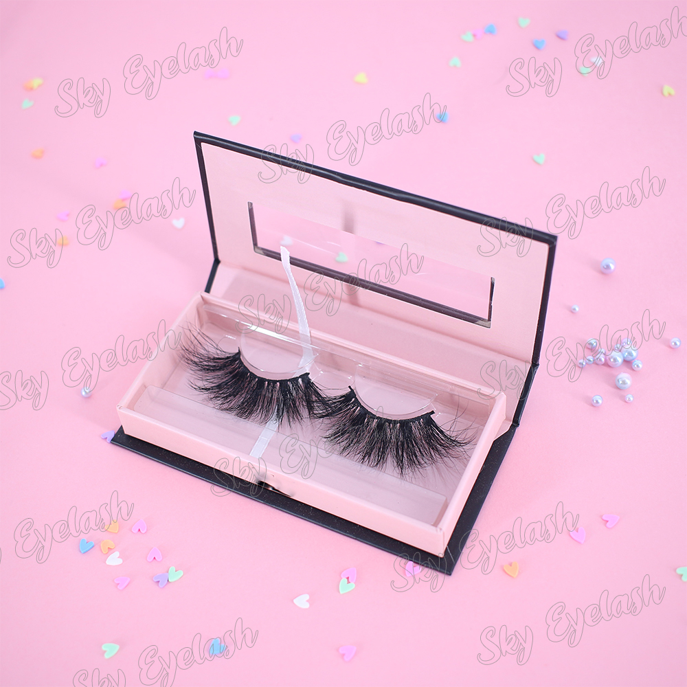 Lashes vendor wholesale strip 3D mink false eyelashes with custom packages