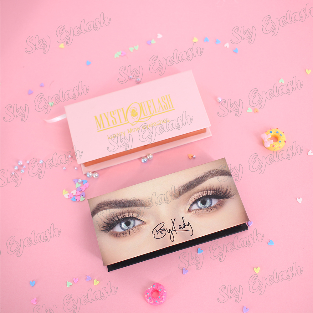 Lash vendor wholesale mink false eyelashes package with best lash glue to UK