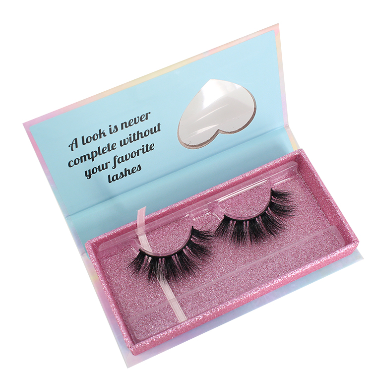 Lash factory wholesale custom eyelash packaging for fluffy 3D mink lashes 