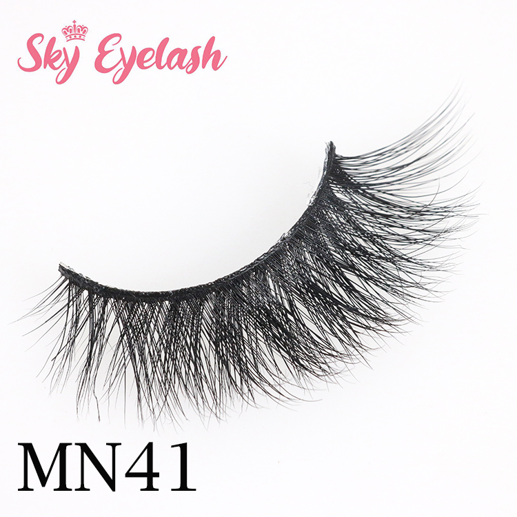 Best quality 3d real mink full strip eyelash USA factory vendor custom lash pakaging box YO 