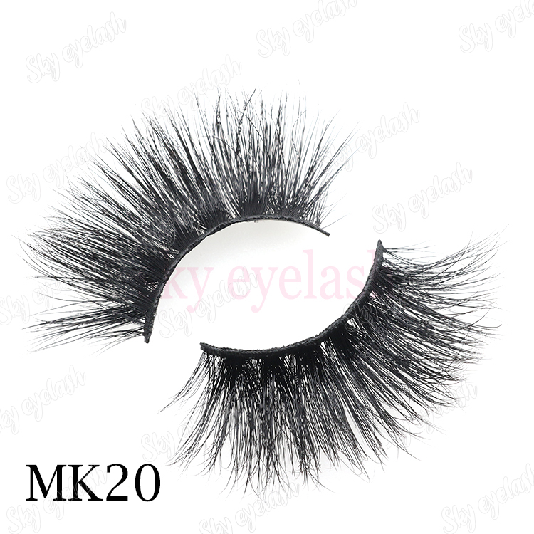 Best strip glue with 25mm 3D mink eyelashes with customized lash boxes CO