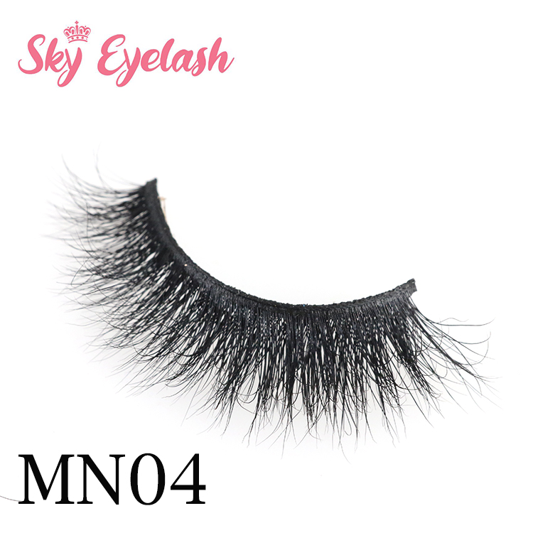 3D mink strip false eyelash vendor wholesale natural eyelashes packaging with own brand glue CO