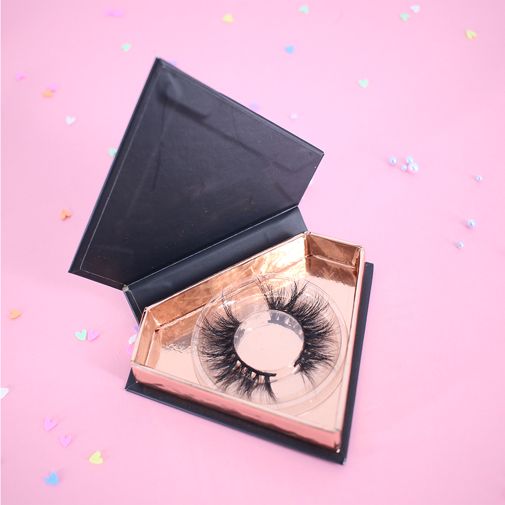 Good quality 25mm 3D faux mink eyelashes with customized packaging best glue