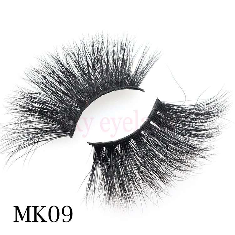 Mink eyelashes wholesale distributor supplies 25mm long mink eyelashes-BW